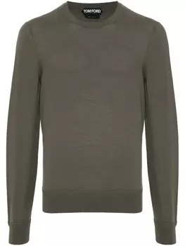 TOM FORD шерстяной свитер, зеленый