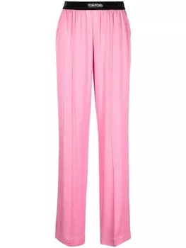 TOM FORD широкие брюки прямого кроя, розовый