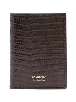 TOM FORD складной картхолдер, коричневый