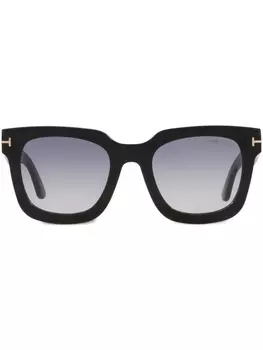 TOM FORD солнцезащитные очки FT1115 в квадратной оправе, черный