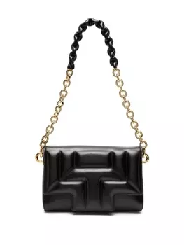 TOM FORD стеганая сумка на плечо среднего размера, черный