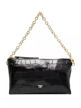 TOM FORD сумка с тиснением под кожу крокодила, черный