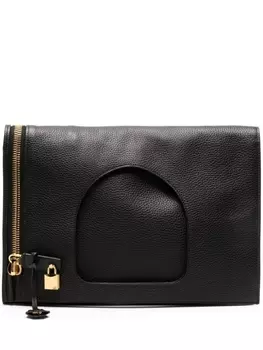 TOM FORD сумка-тоут из зернистой кожи, черный
