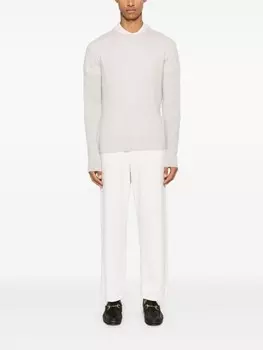 TOM FORD свитер с отделкой в рубчик, серый