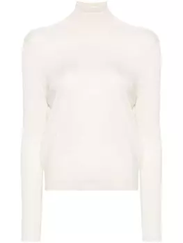 TOM FORD свитер с вышитым логотипом, нейтральный цвет