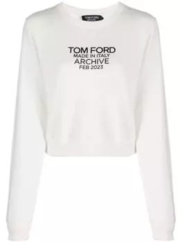 TOM FORD толстовка с логотипом, белый