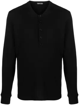 TOM FORD топ с длинными рукавами, черный