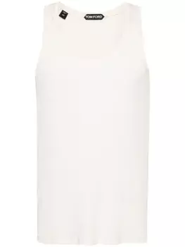 TOM FORD топ в рубчик, белый