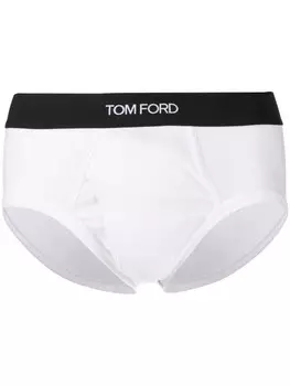 TOM FORD трусы-брифы с логотипом, белый