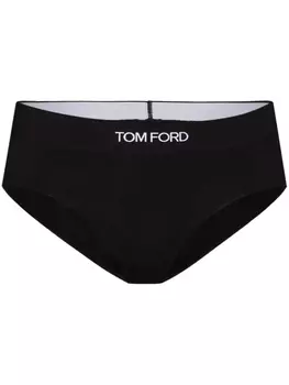 TOM FORD трусы-брифы с логотипом, черный