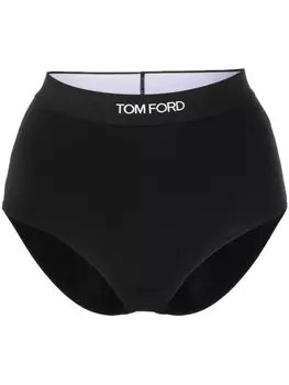 TOM FORD трусы-брифы с логотипом, черный