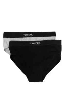 TOM FORD трусы-брифы с логотипом, черный