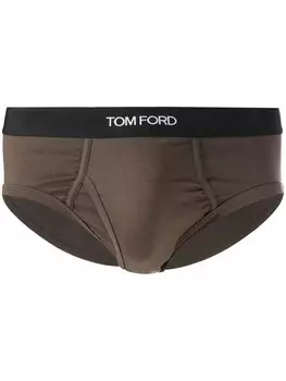 TOM FORD трусы-брифы с логотипом, зеленый