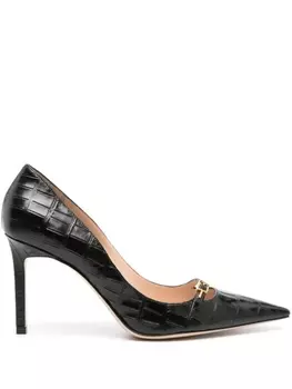 TOM FORD туфли Angelina 85 с тиснением под кожу крокодила, черный