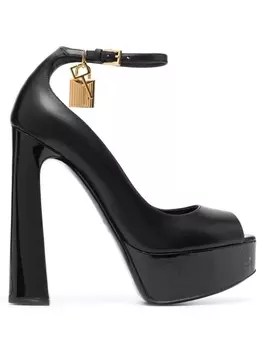 TOM FORD туфли на платформе с декоративным замком, черный