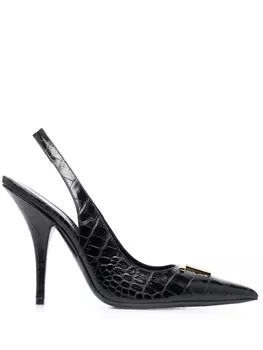 TOM FORD туфли с логотипом TF, черный