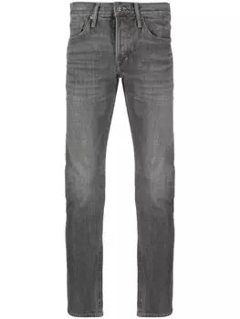 TOM FORD washed slim-fit jeans, серый