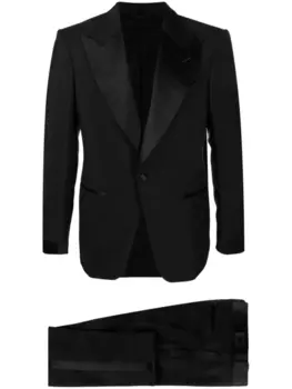 TOM FORD вечерний костюм-двойка с однобортным пиджаком, черный