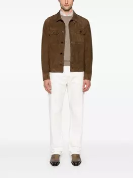 TOM FORD замшевая куртка-рубашка, коричневый