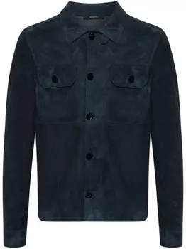 TOM FORD замшевая куртка-рубашка, синий