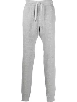 TOM FORD зауженные спортивные брюки с кулиской, серый