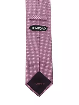 TOM FORD жаккардовый галстук с узором, розовый