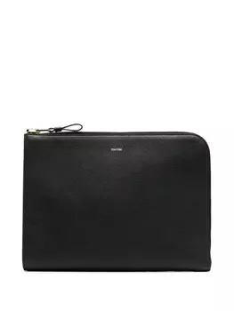 TOM FORD zip-around leather case, черный