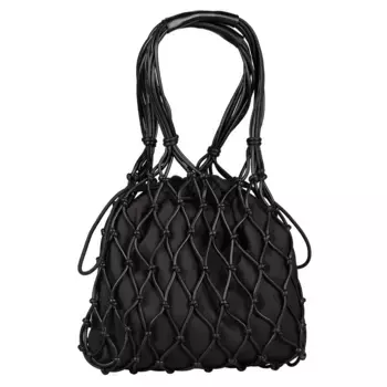 TOM TAILOR Denim Hobo "Iris", сетчатая структура ручной работы привлекает внимание, черный