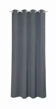 Tom Tailor Dove Signature штора с люверсами антрацит размер 140x250см, серый