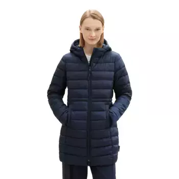 TOM TAILOR джинсовое стеганое пальто с капюшоном Tom Tailor Denim, синий