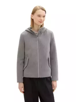 TOM TAILOR джинсовый бушлат с капюшоном Tom Tailor Denim, серый