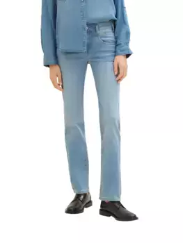 TOM TAILOR Джинсы с 5 карманами "Alexa Straight" и стрейч, цвет Light Stone Wash Denim