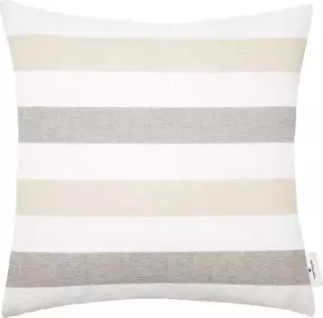 TOM TAILOR HOME декоративная подушка "Бар", разноцветные полоски, чехол без наполнителя, 1 шт 45х45 см, цвет natur/beige/creme + gestreift