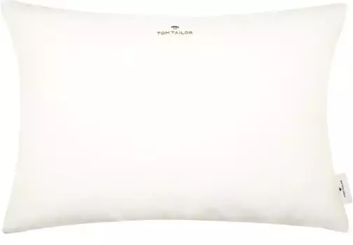 TOM TAILOR HOME декоративная подушка "Dove Signature", с окантовкой, чехол без наполнения, 1 шт 60х40 см, кремовый/белый