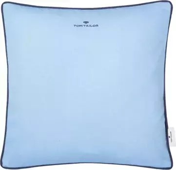 TOM TAILOR HOME декоративная подушка "Dove Signature", с окантовкой, чехол без наполнения, 1 шт 60х40 см, лазурный/голубой/синий