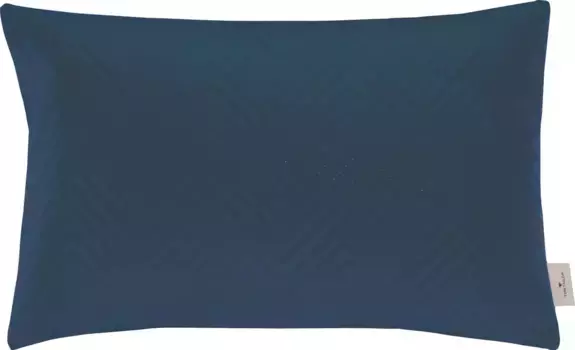 TOM TAILOR HOME декоративная подушка "Французский бархат ультра", из мягкого микробархата, чехол без наполнителя, 1 шт 40х40 см, темно-синий
