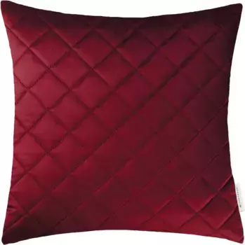 TOM TAILOR HOME декоративная подушка "FrenchVelvet Quilt", чехол без наполнителя, 1 шт 45х45 см, цвет rot/dunkelrot/blutrot + gemustert