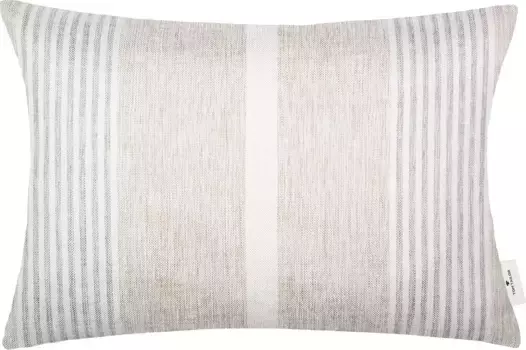 TOM TAILOR HOME декоративная подушка "Fresh Stripe", современный дизайн в полоску, чехол без наполнителя, 1 штука 60х40 см, серый/светло-серый/серый камень/антрацит