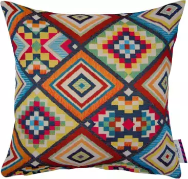 TOM TAILOR HOME декоративная подушка "FUNNY ETHNO", чехол без наполнения, 1 шт 40х40 см, цвет multi + Ethnomuster