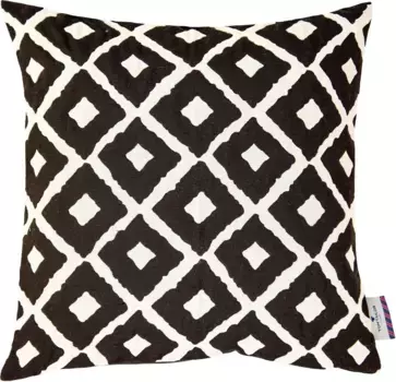 TOM TAILOR HOME декоративная подушка "Квадратики", чехол на подушку без наполнения, 1 шт 40х40 см, черный/белый
