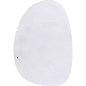 TOM TAILOR HOME Ковер Shaggy Уютный, овальный, высотой 25 мм, однотонный, также в пастельных тонах, идеально подходит для гостиной и спальни, белый