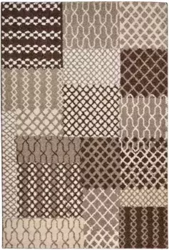 TOM TAILOR ковер "PATTERN PATCH", прямоугольный, высота 12 мм, гостиная TOM TAILOR HOME 133х190 см, бежевый