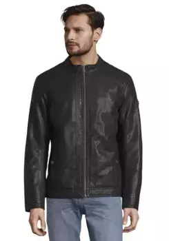 TOM TAILOR куртка из искусственной кожи, черный