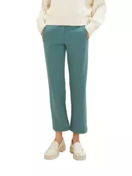 TOM TAILOR "Mia Straight" костюмные брюки из вискозы, зеленый