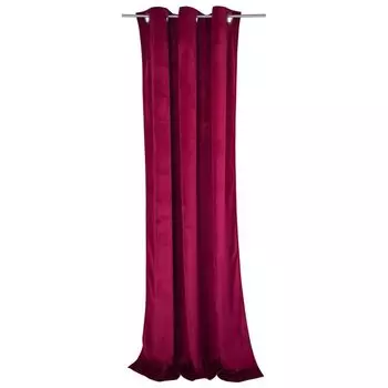 TOM TAILOR Непрозрачная штора на люверсах FRENCH VELVET Бордовый 135 x 245 см, красный