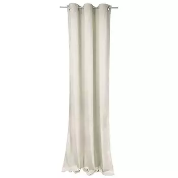 TOM TAILOR Непрозрачная штора с люверсами FRENCH VELVET Ecru 135 x 245 см, белый