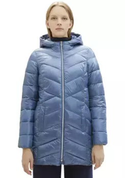 TOM TAILOR стеганое пальто на двусторонней молнии, цвет Coronet Blue