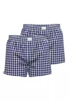 TOM TAILOR Webboxer "Dakota" (упаковка, 2 шт.), идеальная базовая вещь для дня и ночи, цвет Blau-Mittel-Karo