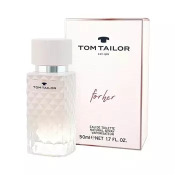 Tom Tailor Women's Perfume for Her 50 мл - спортивное и элегантное сочетание персика, розы и мускуса