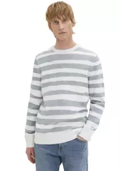 TOM TAILOR вязаный свитер, синий
